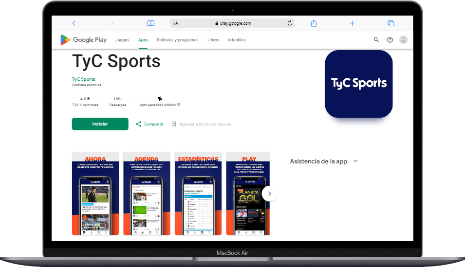aplicacion tyc sports
